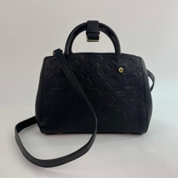 Louis Vuitton Empreinte Montaigne BB in Black Satchel Crossbody Handbag - Picture 4 of 13
